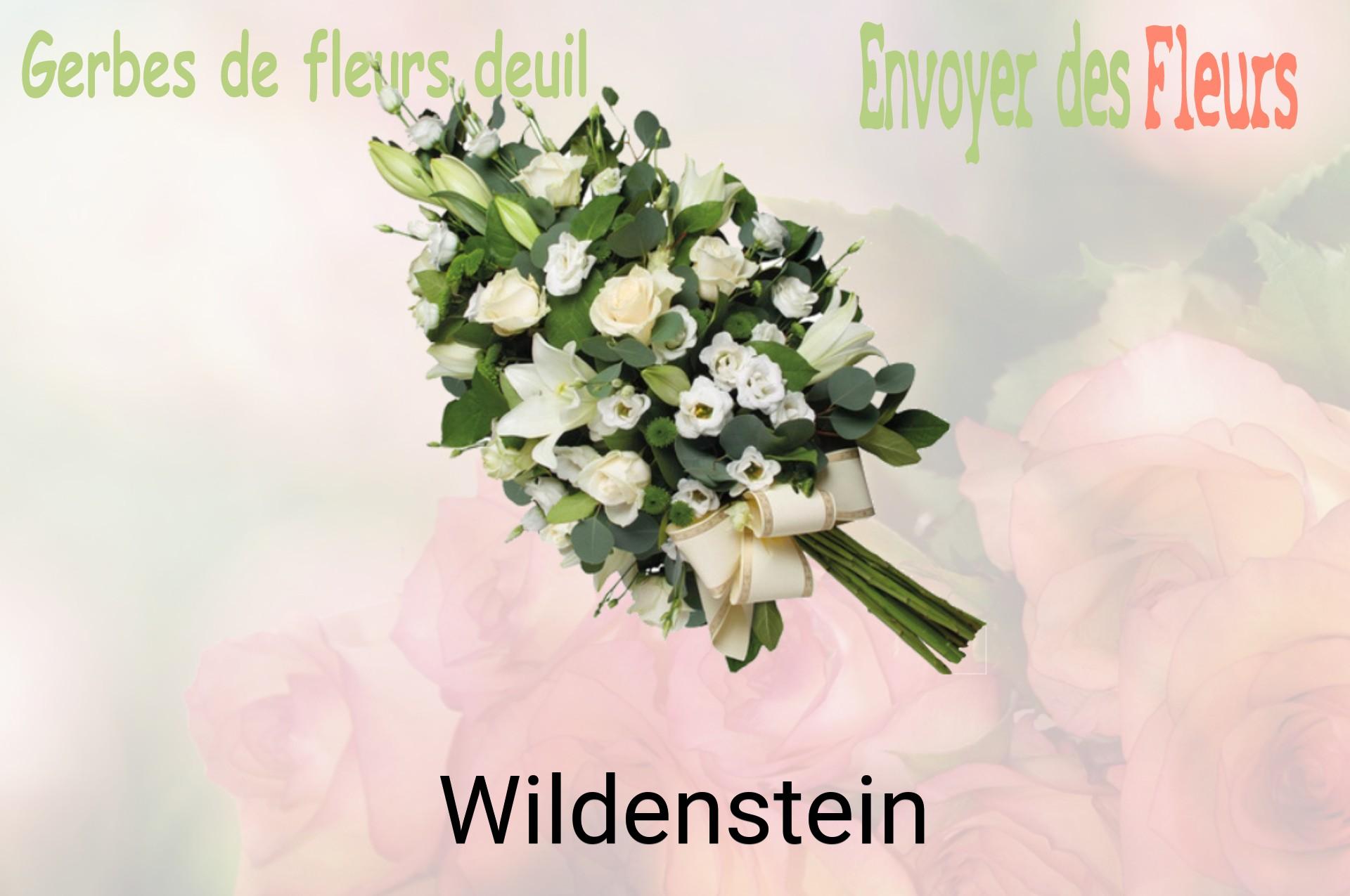 Gerbe de fleurs de deuil livrée à Wildenstein